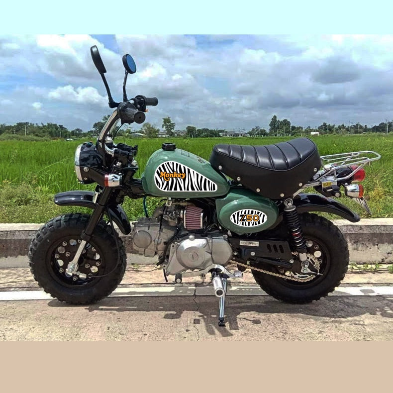 Sticker Decal Z50 Zebra Monkey side cover tank (Free shipping) vintage_bike_store