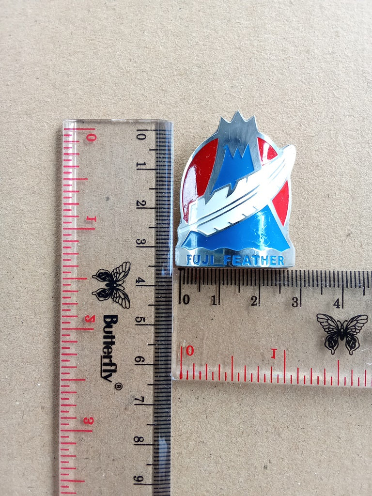 FUJI FEATHER head tube badge emblem for bicycles restoration (Free shipping) vintage_bike_store