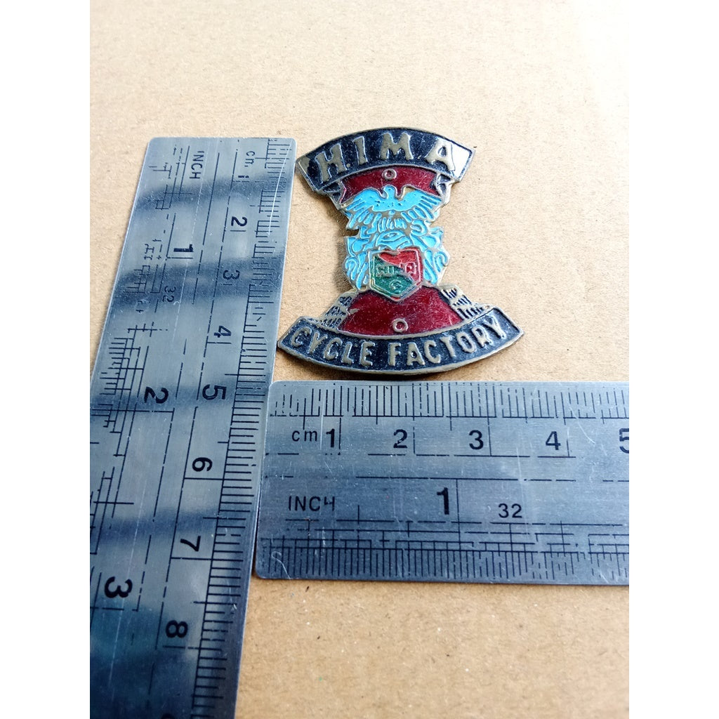 HIMA cycle factory brass Head Badge Emblem For Vintage Bicycle NOS vintage_bike_store