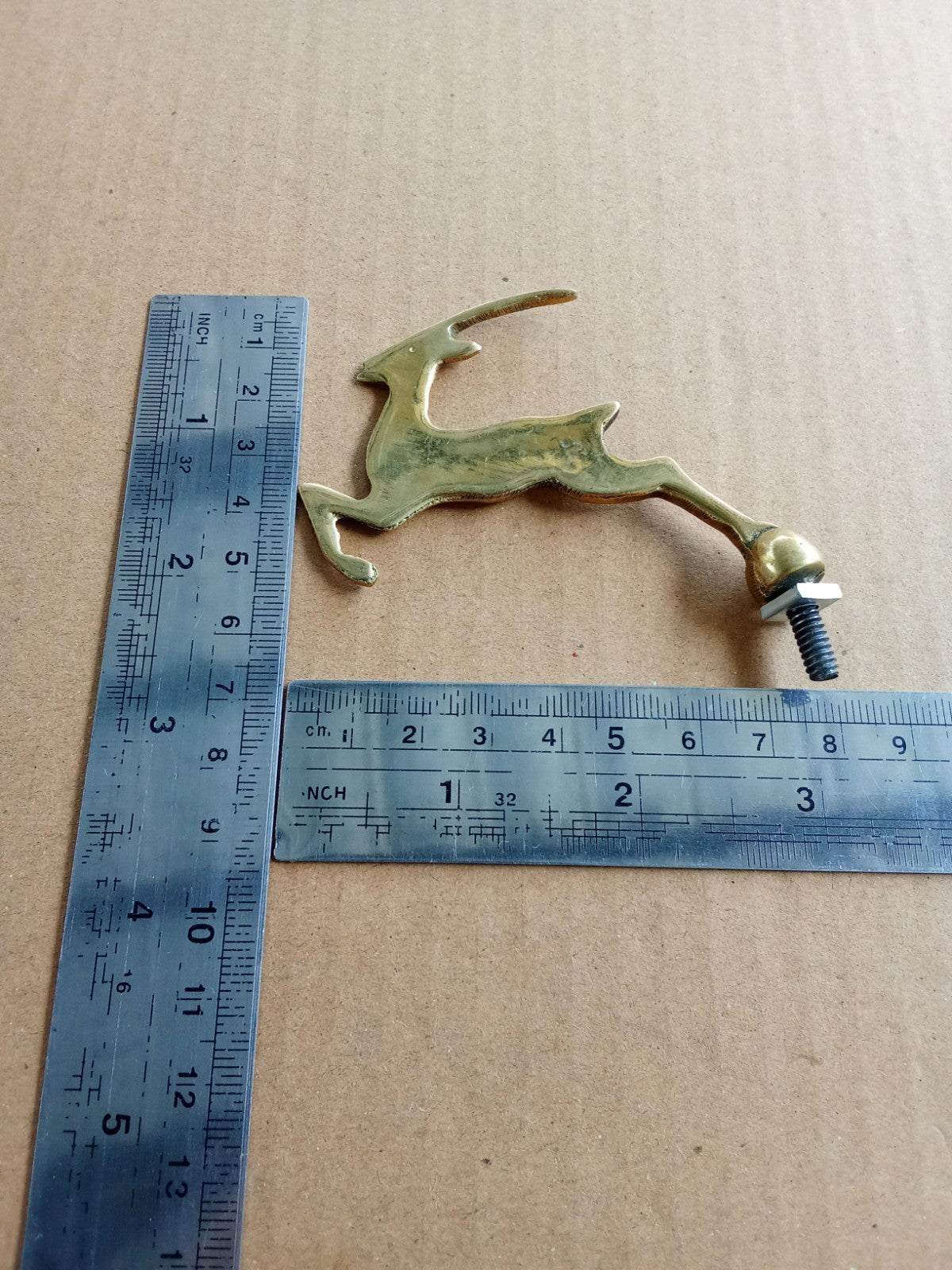 GAZELLE Bicycle and Motorbike Front Mudguard Emblem Badge Brass vintage_bike_store