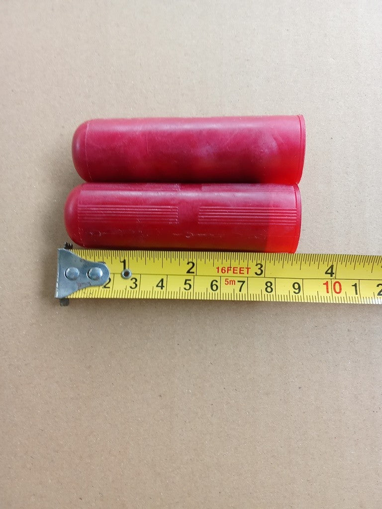 1 Pair Tricycle Mini Bicycle Handlebar Grips Red Color 3.3" length Japan NOS vintage_bike_store