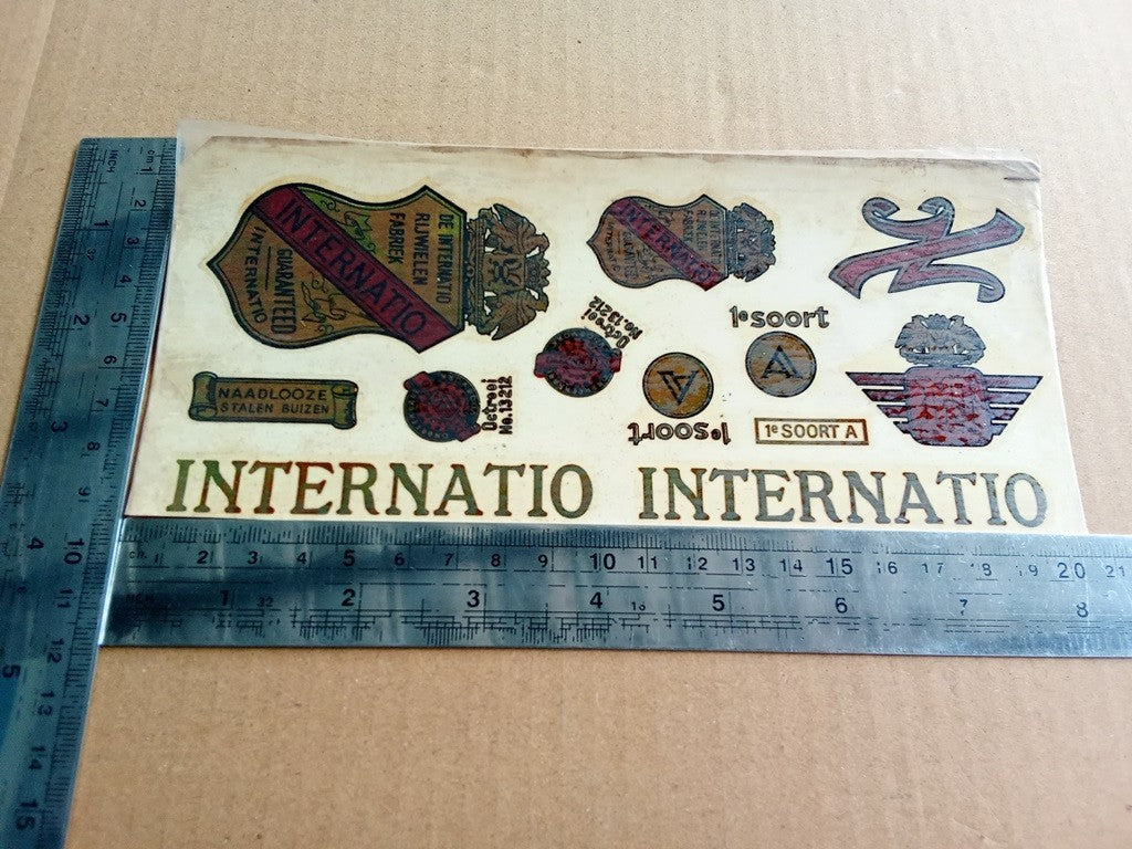 INTERNATIO Transfer Sticker For Internatio Vintage Bike NOS (Free shipping) vintage_bike_store