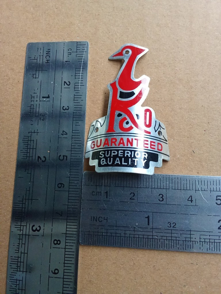 SIM KING LEFT Emblem Head Badge For Sim King Vintage Bicycle NOS vintage_bike_store