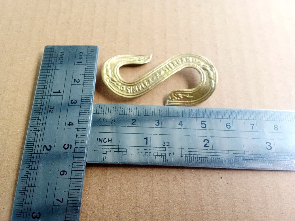 SIMPLEX Brass embossed head badge emblem for Simplex vintage bicycle vintage_bike_store