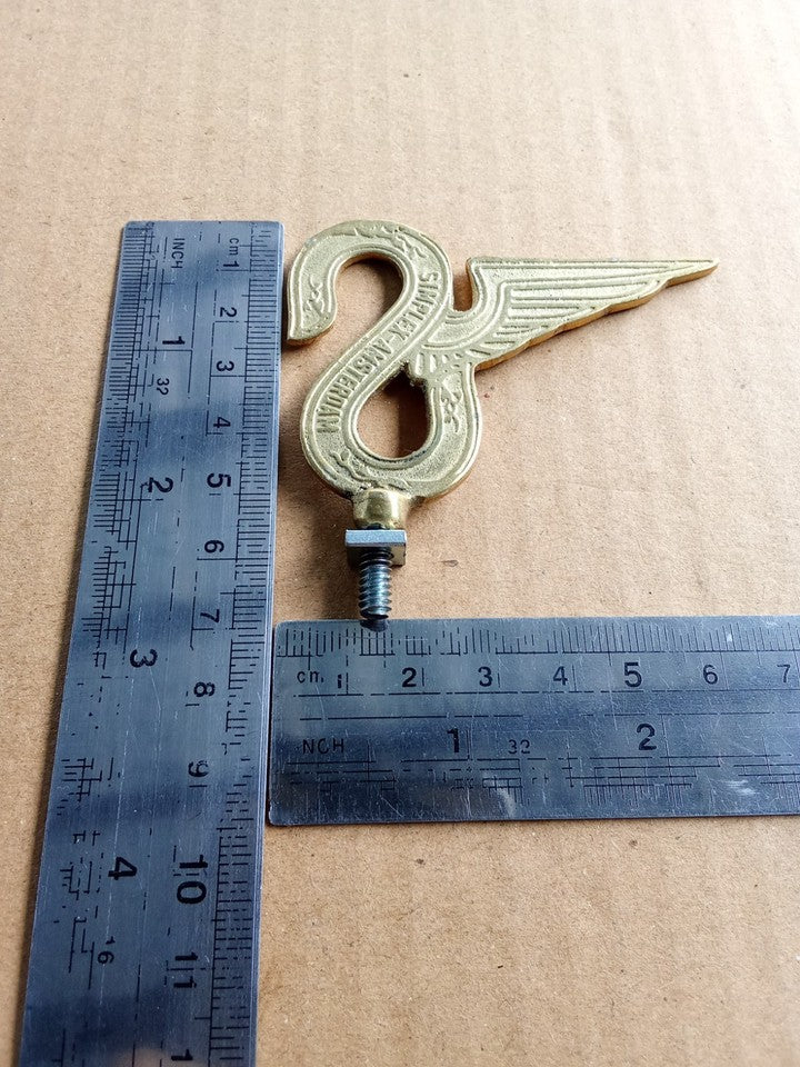 S Bicycle Motorbike Front Mudguard Fender Badge Brass For SIMPLEX vintage bike vintage_bike_store