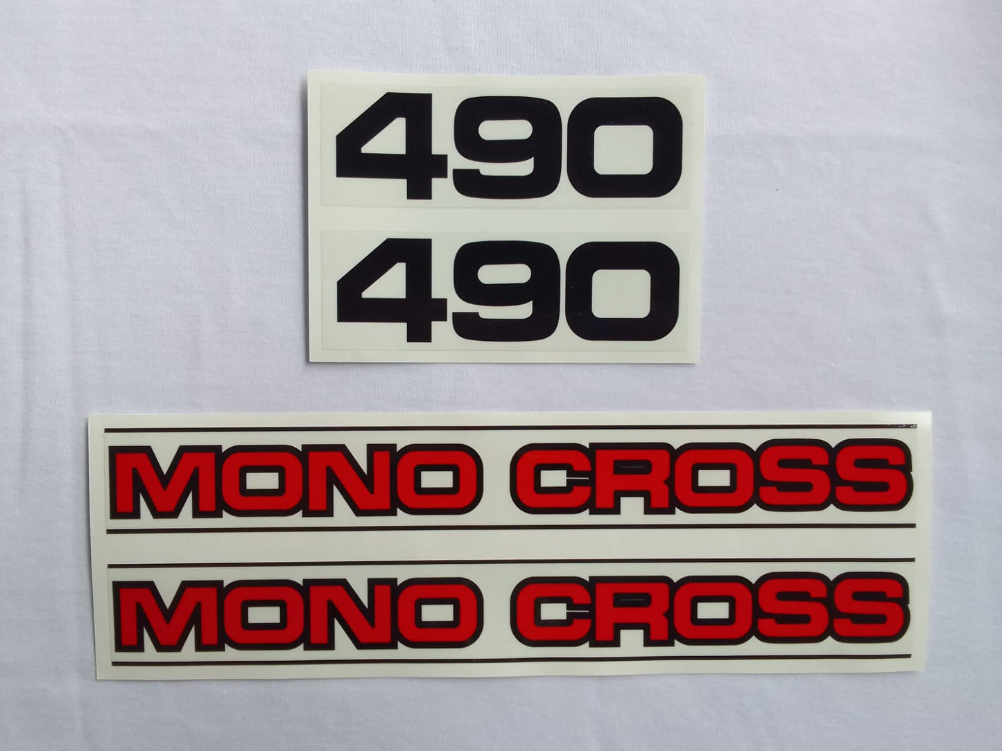 Sticker decal Yamaha dirt bike graphics YZ490 1985 1984 Side Cover Tank Monocross – vintage_bike_store
