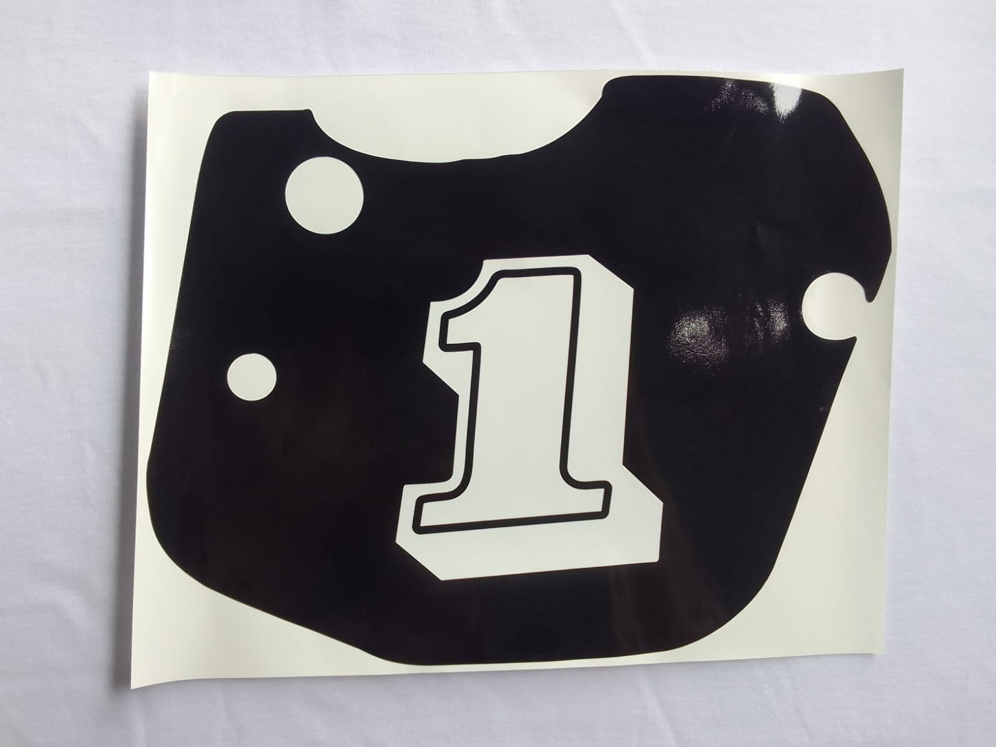 Sticker decal Yamaha dirt bike graphics YZ490 1985 1984 BLACK Showing Right plates – vintage_bike_store