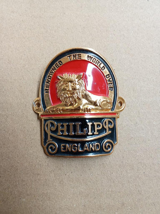 PHILIPP Lion Bicycle emblem head badge vintage_bike_store