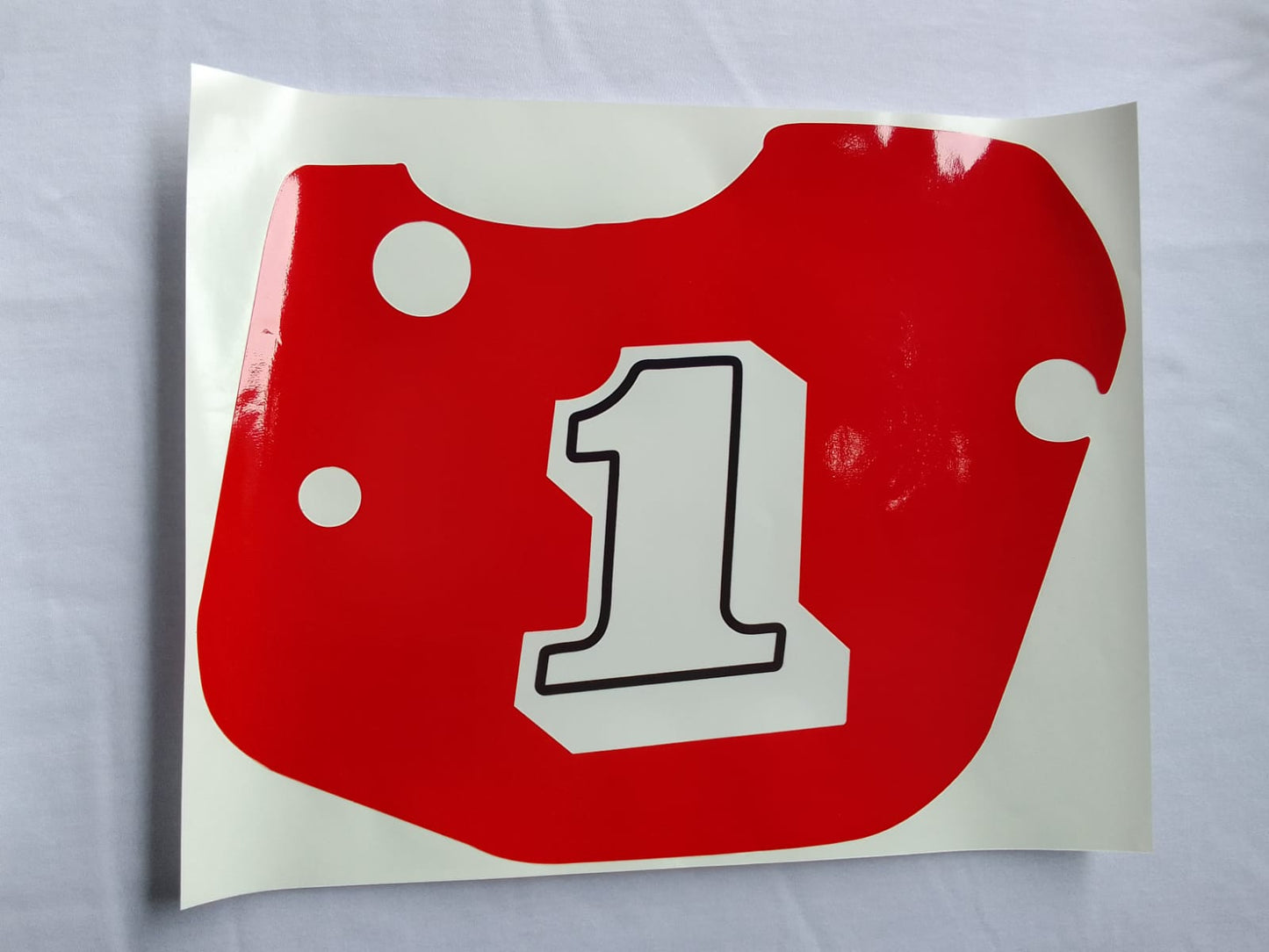 Sticker decal Yamaha dirt bike graphics YZ490 1985 1984 RED Showing Right Plates – vintage_bike_store