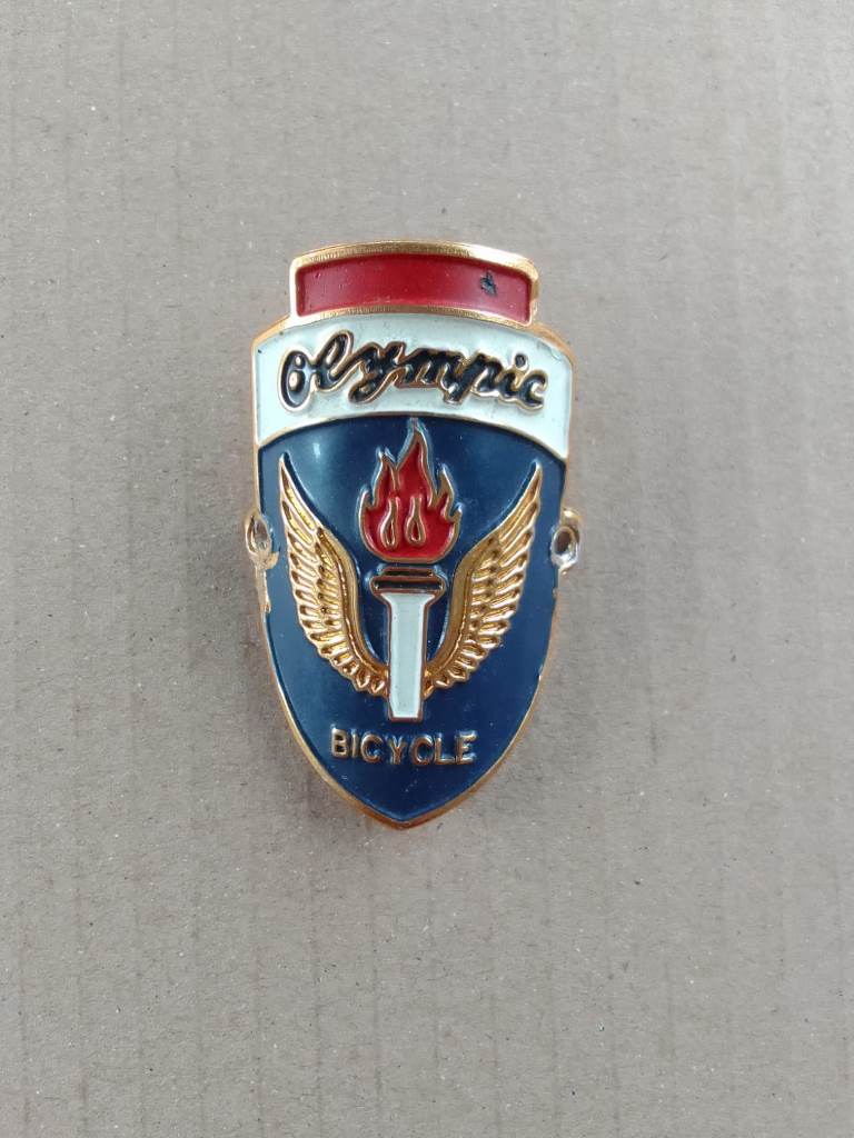 Olympic head tube badge emblem for bicycles restoration NOS vintage_bike_store