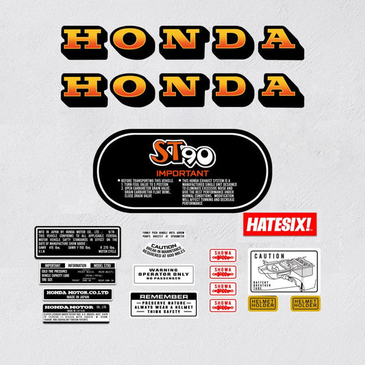 Sticker Decal DAX ST90 ST 90 1973 side cover tank (Free shipping) vintage_bike_store