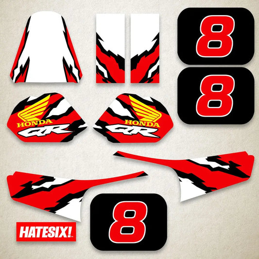 Sticker Decal QR 50 QR50 Minimoto side cover tank (Free shipping) vintage_bike_store