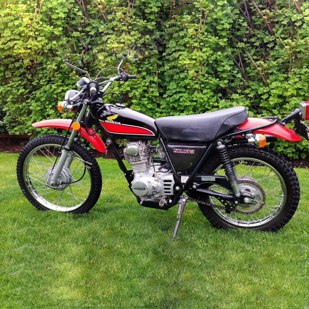 Sticker Decal XL 175 s 1977 side cover tank(Free shipping) vintage_bike_store