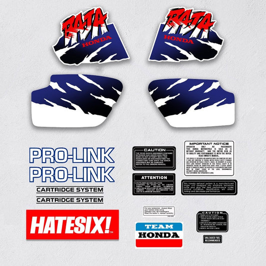 Sticker Decal XLR 250R Baja 1994 side cover tank (Free shipping) vintage_bike_store