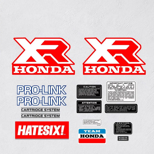 Sticker Decal XR200 1986 side cover tank (free shipping) vintage_bike_store