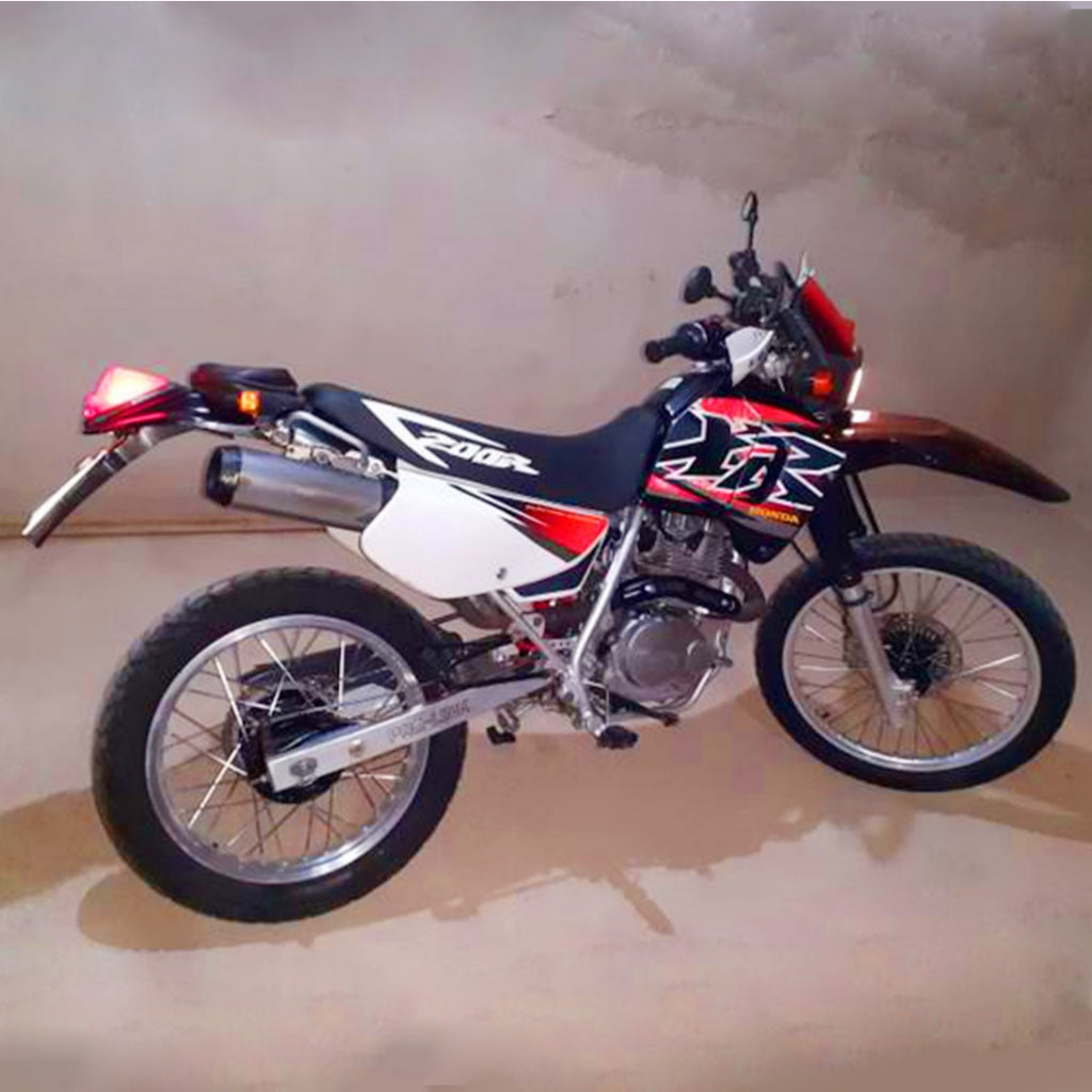 Sticker Decal XRB200 XR200 Brasil 1999 Red side cover fuel tank (Free shipping) vintage_bike_store