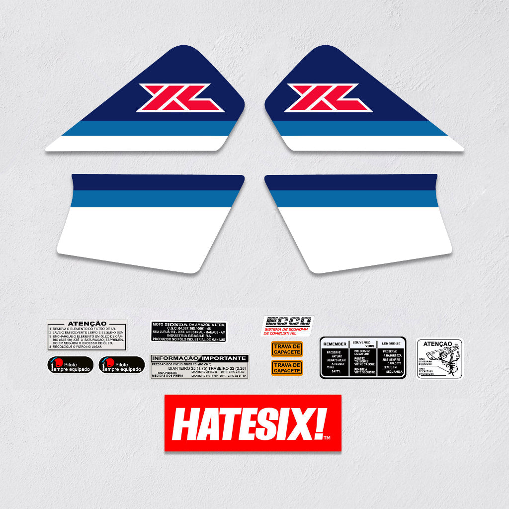 Sticker Decal Honda XL125s XL 125s 1987 side cover tank vintage_bike_store