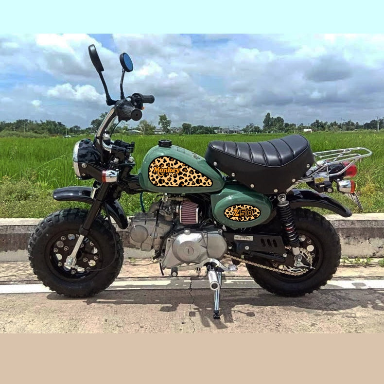 Sticker Decal Z50 Leopard Monkey side cover tank (Free shipping) vintage_bike_store
