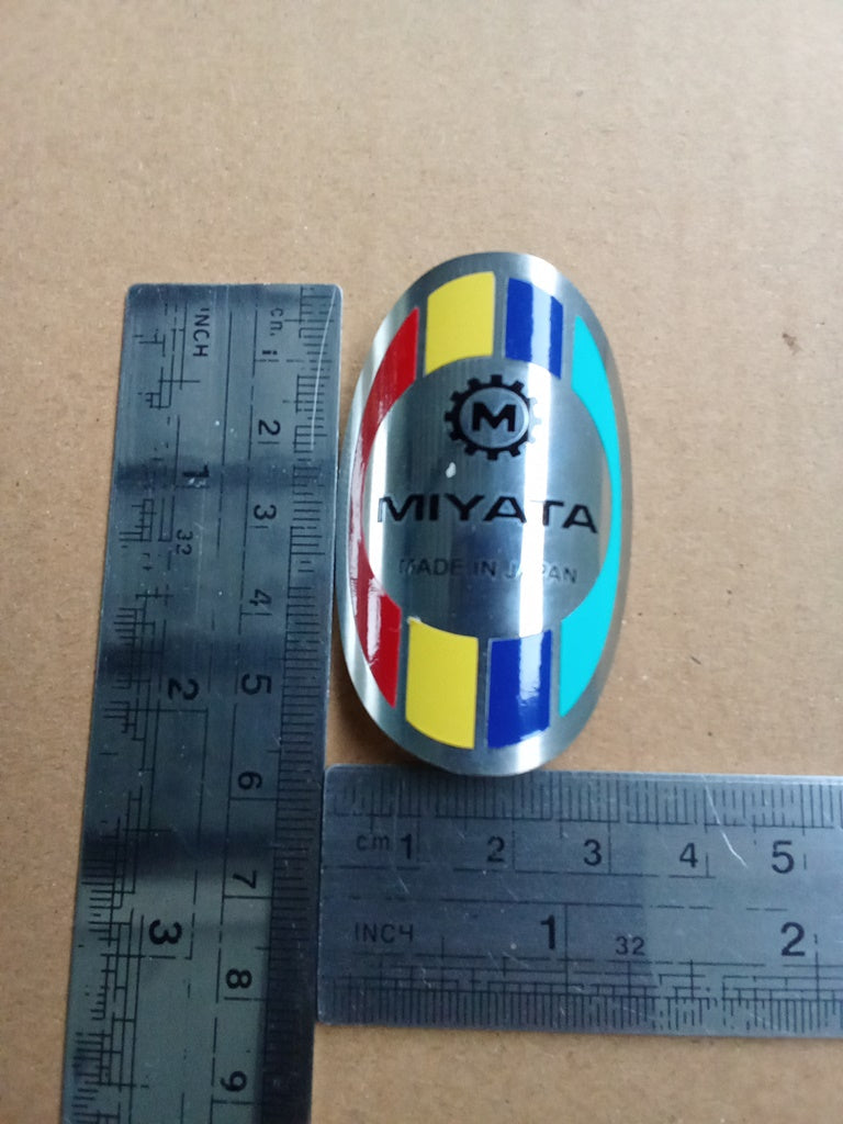 MIYATA head tube badge emblem for bicycles restoration vintage_bike_store