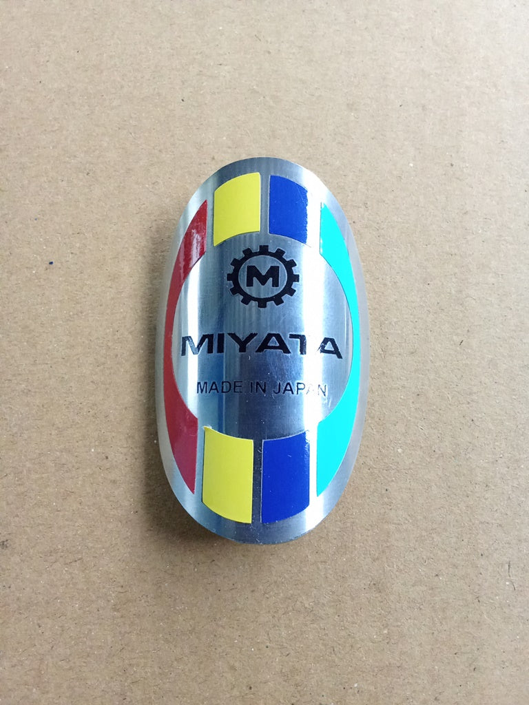 MIYATA head tube badge emblem for bicycles restoration vintage_bike_store
