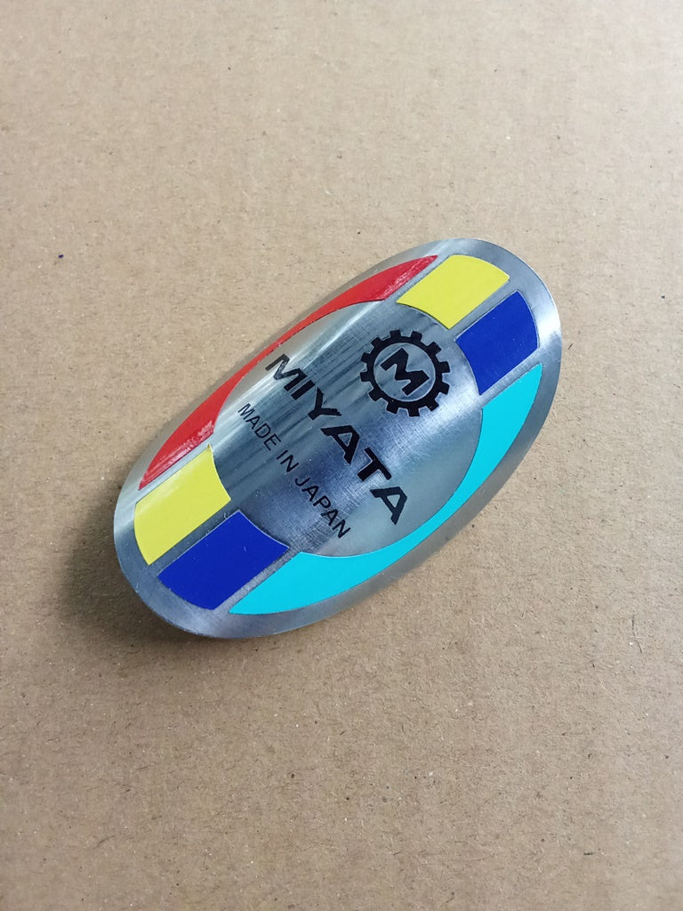 MIYATA head tube badge emblem for bicycles restoration vintage_bike_store
