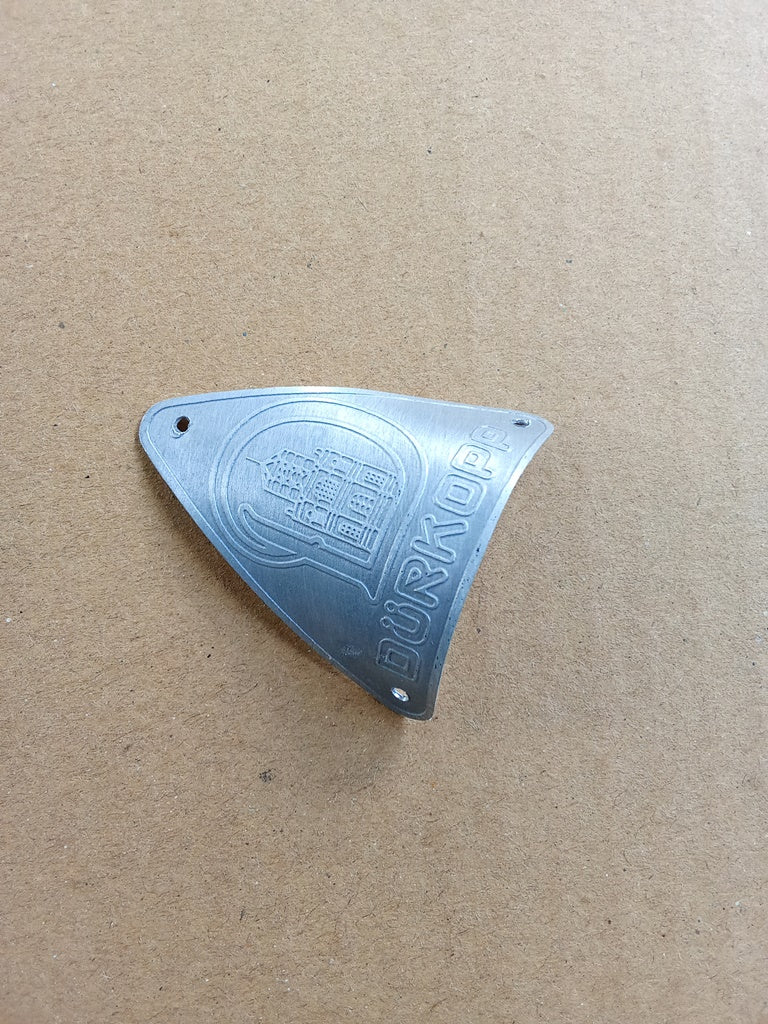 DURKOPP Aluminum head badge emblem for vintage bicycle vintage_bike_store