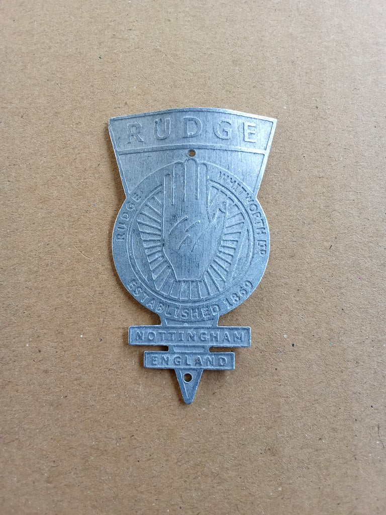 RUDGE Aluminum Emblem Head Badge For Rudge Vintage Bicycle (Free shipping) vintage_bike_store