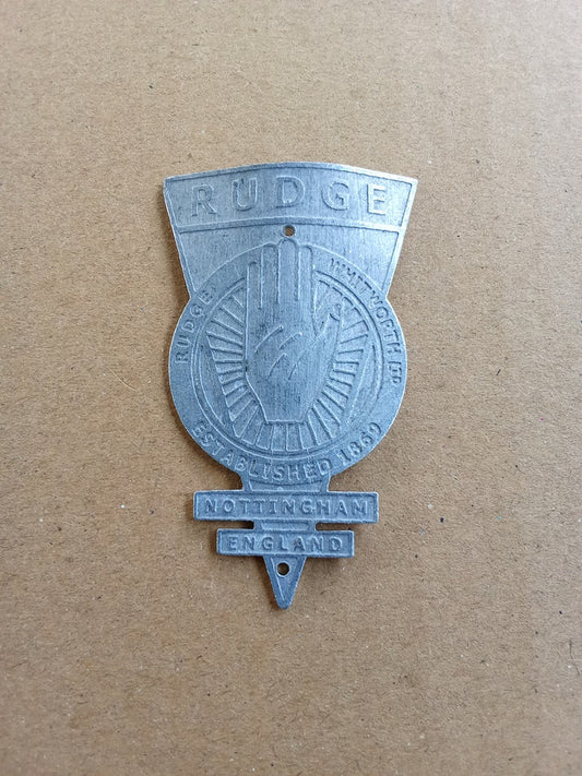 RUDGE Aluminum Emblem Head Badge For Rudge Vintage Bicycle (Free shipping) vintage_bike_store