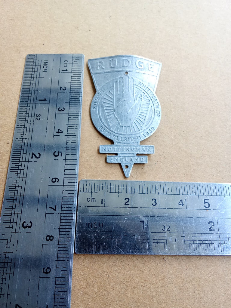 RUDGE Aluminum Emblem Head Badge For Rudge Vintage Bicycle (Free shipping) vintage_bike_store
