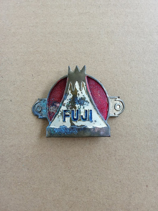 FUJI brass Head Badge Emblem For Vintage Bicycle NOS vintage_bike_store