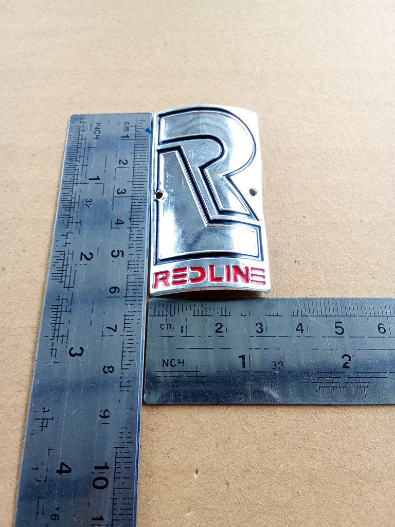 RED LINE head tube badge emblem for bicycles restoration NOS vintage_bike_store