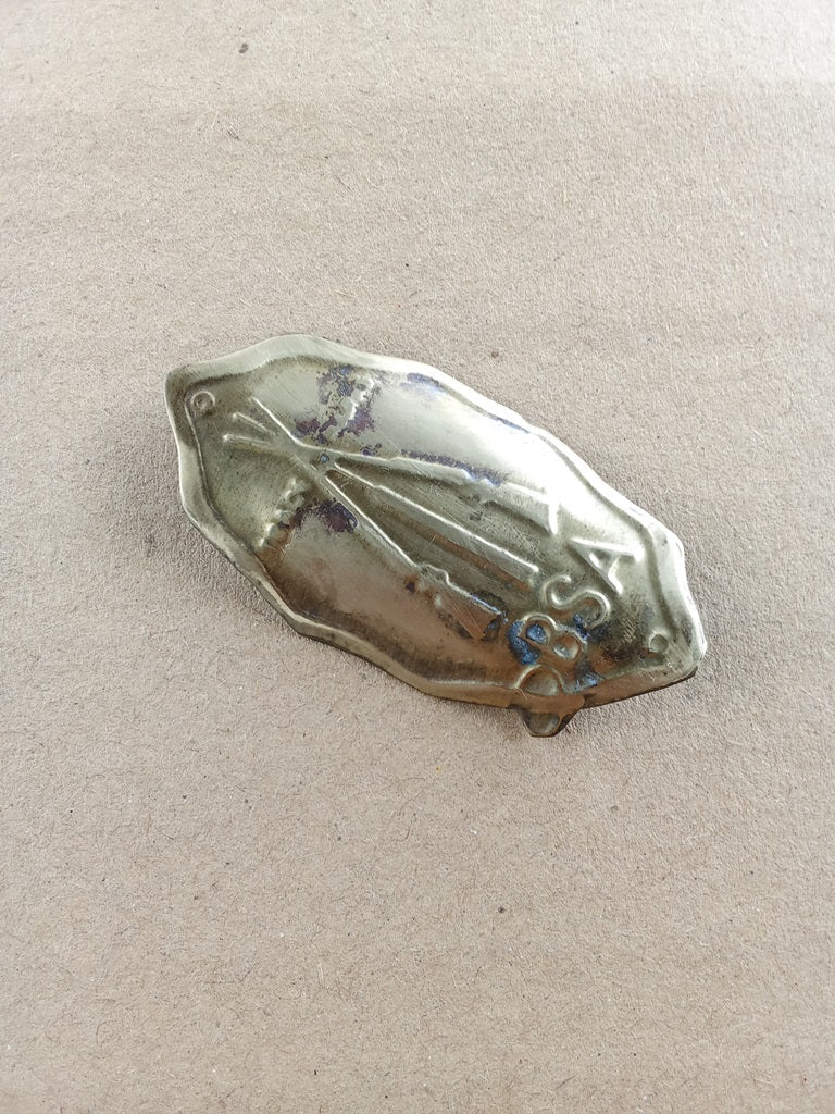 BSA Brass head tube badge emblem for bicycles restoration NOS vintage_bike_store
