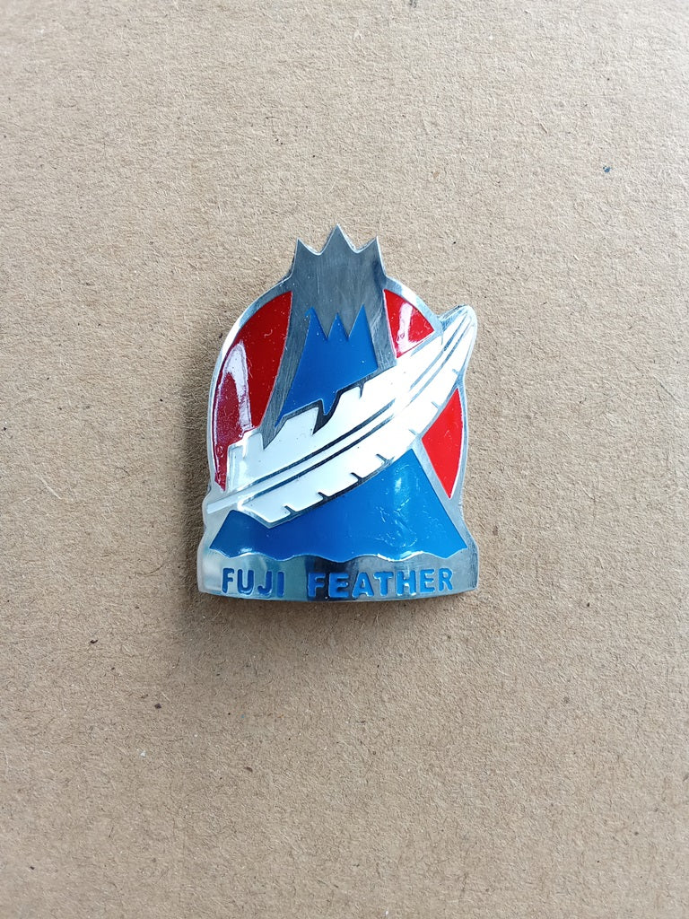 FUJI FEATHER head tube badge emblem for bicycles restoration (Free shipping) vintage_bike_store