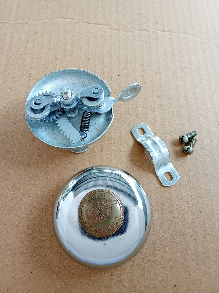 Bicycle Bell ROYAL ENFIELD LOGO 1" For Vintage Bicycle vintage_bike_store