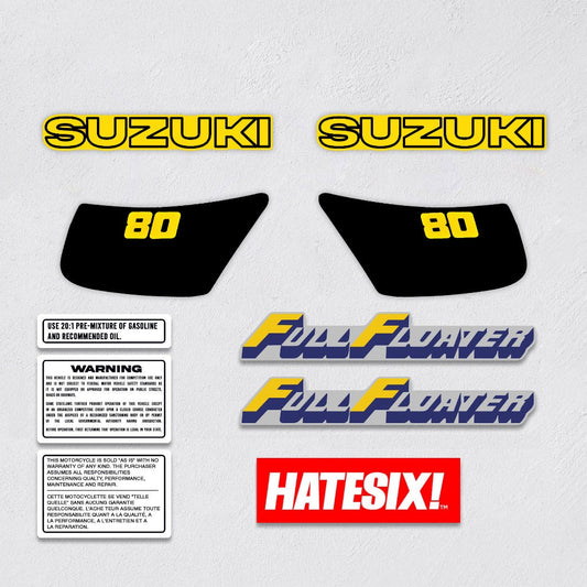 Sticker Decal DS 80 1983 side cover tank (Free shipping) vintage_bike_store