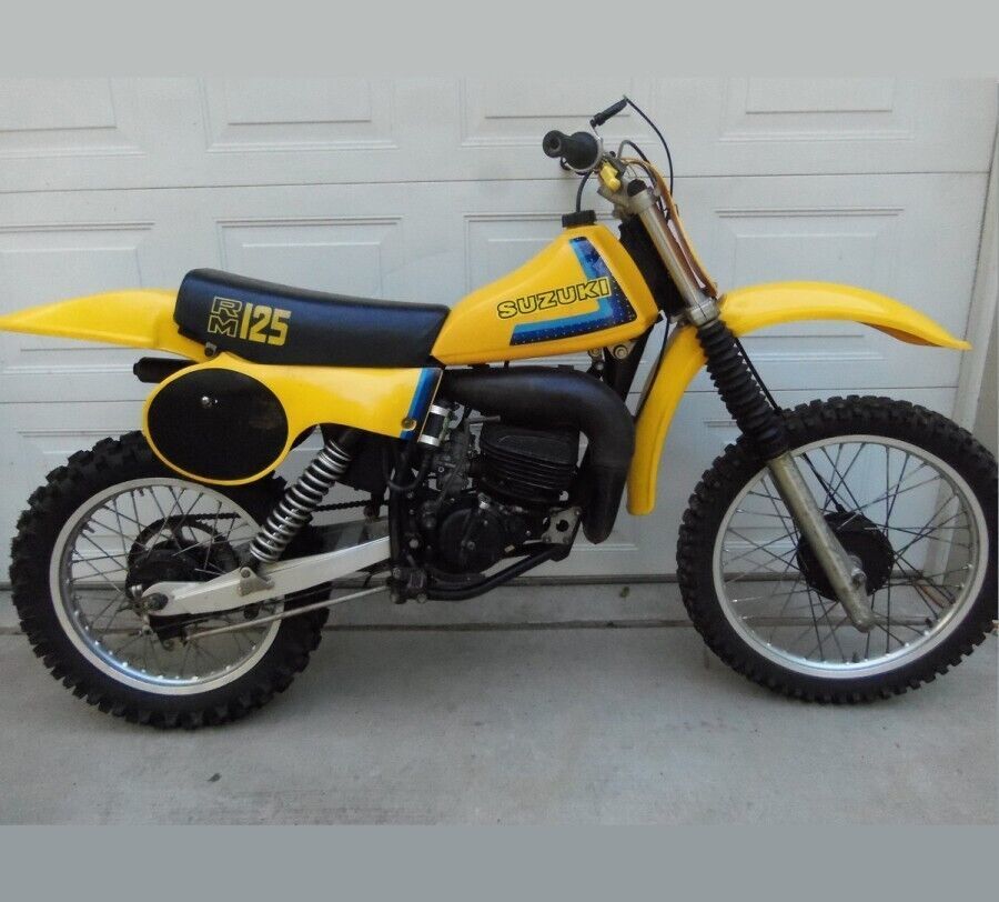 Sticker Decal RM125 RM 125 1979 side cover tank(Free shipping) vintage_bike_store