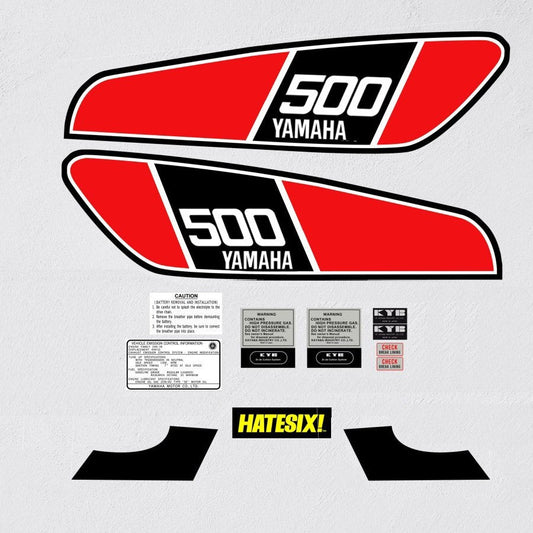 Sticker Decal XT 500 1976 enduro side cover tank (free shipping) vintage_bike_store
