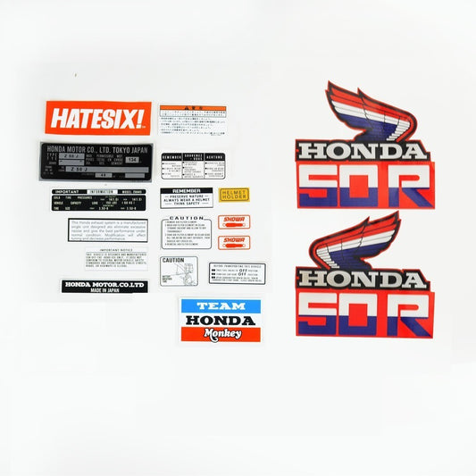 Sticker decal Honda dirt bike graphics Z50 Monkey Z50R 1986 Side Cover Tank – vintage_bike_store