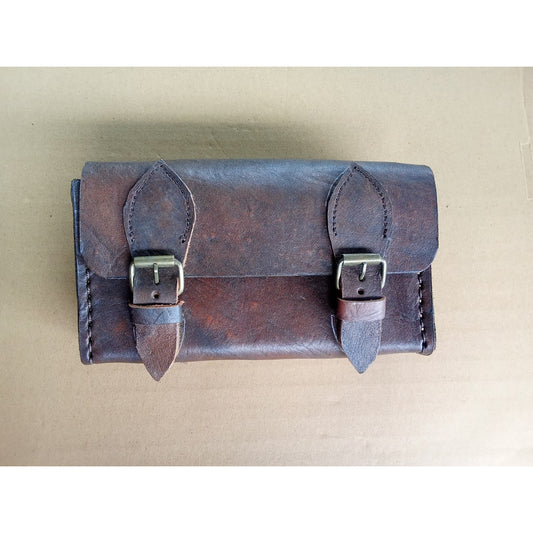 Dark Brown Color Bicycle Motorcycle Tool Bag Bike Pouch handmade (Free shipping) vintage_bike_store