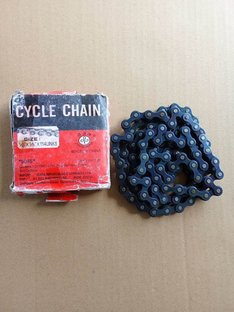 1 Pc CYCLE CHAIN vintage chain single speed 1/2 X 1/8 X 114 Links vintage bikes vintage_bike_store