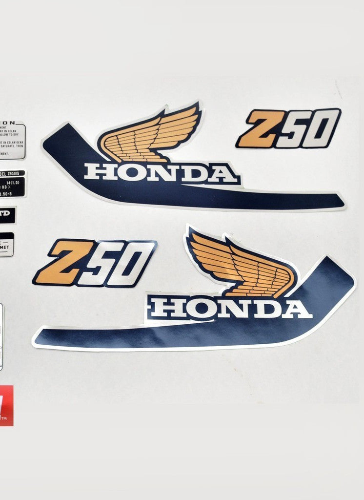 Sticker decal Honda dirt bike graphics Z50 1977 Side Cover Tank – vintage_bike_store