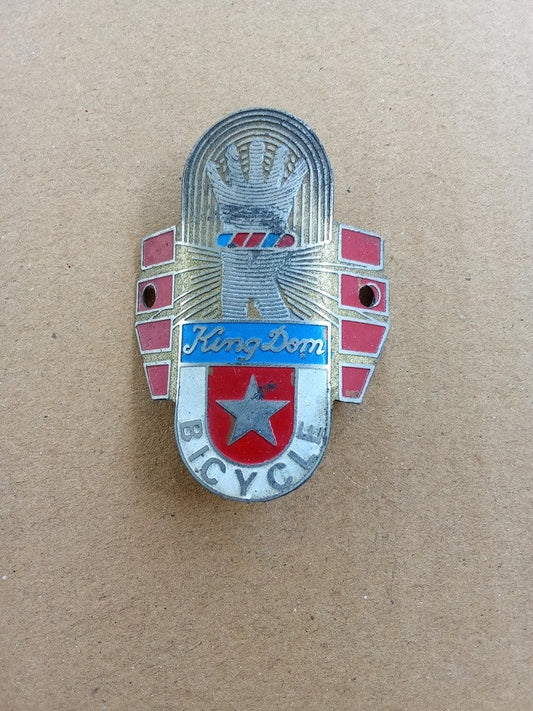 KINGDOM WINGS Head Badge Emblem For Vintage Bicycle NOS vintage_bike_store