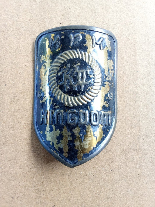 KINGDOM Emblem Head Badge For Kingdom bike and other Bicycles NOS (Free shipping) vintage_bike_store