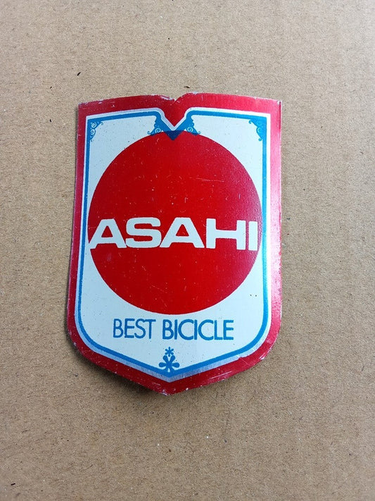 ASAHI Japan Best bicicle Head Badge Emblem Vintage Bicycle NOS vintage_bike_store