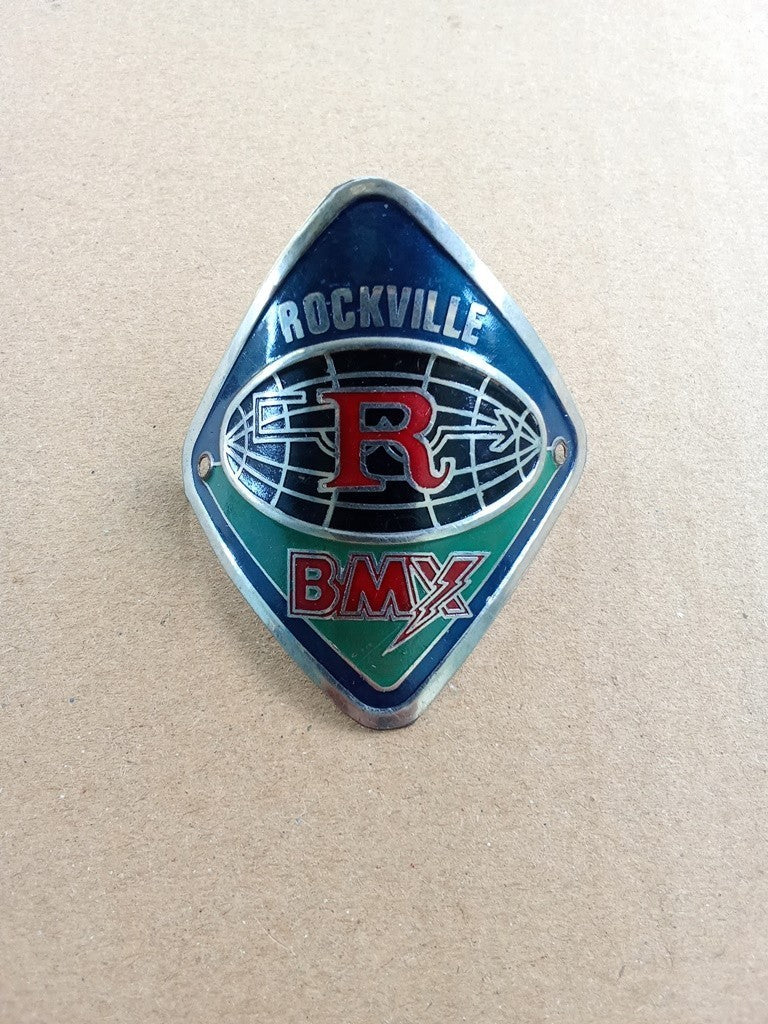 BMX Rockville Head Badge Emblem For BMX Bicycle NOS vintage_bike_store