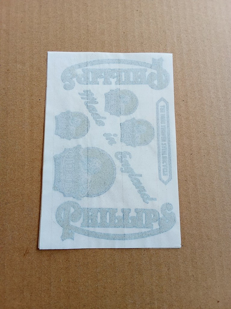 PHILLIPS England Transfer Decal Sticker For Vintage Bicycle NOS (Free shipping) vintage_bike_store