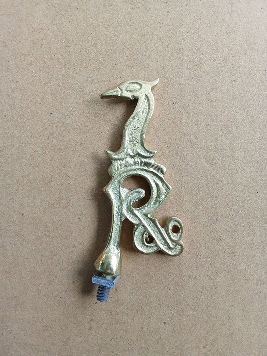 R Bird Bicycle And Motorcycle Front Mudguard Raleigh Emblem Badge Brass vintage_bike_store