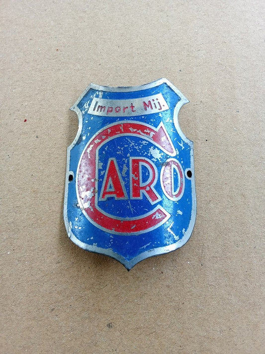 CARO IMPORT MIJ Emblem Head Badge For Caro Vintage Bicycle NOS vintage_bike_store