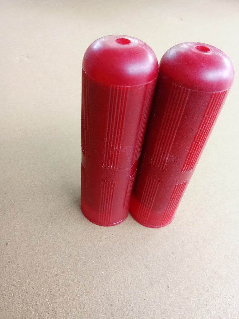 1 Pair Tricycle Mini Bicycle Handlebar Grips Red Color 3.3" length Japan NOS vintage_bike_store