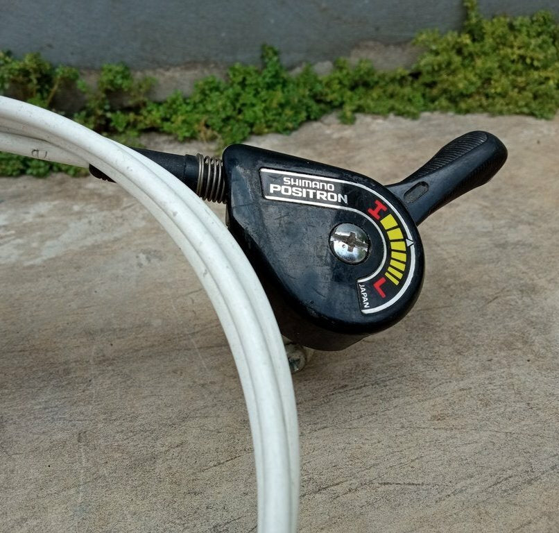 Shifter SHIMANO POSITRON 3 Speed 164cm cable length white color cable bicycle vintage_bike_store
